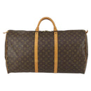 LOUIS VUITTON Monogram Keepall 60 Boston Bag M41422 LV Auth 161887-2