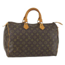LOUIS VUITTON Monogram Speedy 35 Hand Bag M41524 LV Auth 161894-1