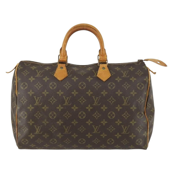 LOUIS VUITTON Monogram Speedy 35 Handtasche M41524 LV Auth 161894