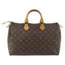 LOUIS VUITTON Monogram Speedy 35 Hand Bag M41524 LV Auth 161894-2