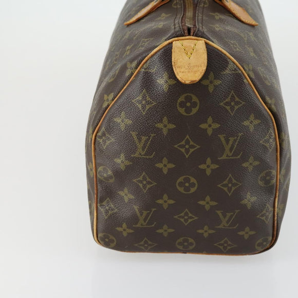 LOUIS VUITTON Monogram Speedy 35 Hand Bag M41524 LV Auth 161894