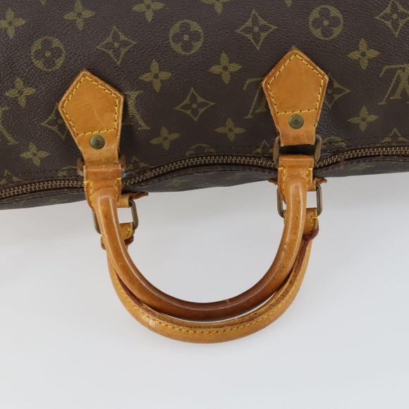 LOUIS VUITTON Monogram Speedy 35 Hand Bag M41524 LV Auth 161894