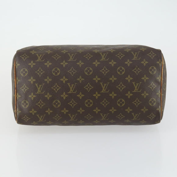 LOUIS VUITTON Monogram Speedy 35 Hand Bag M41524 LV Auth 161894