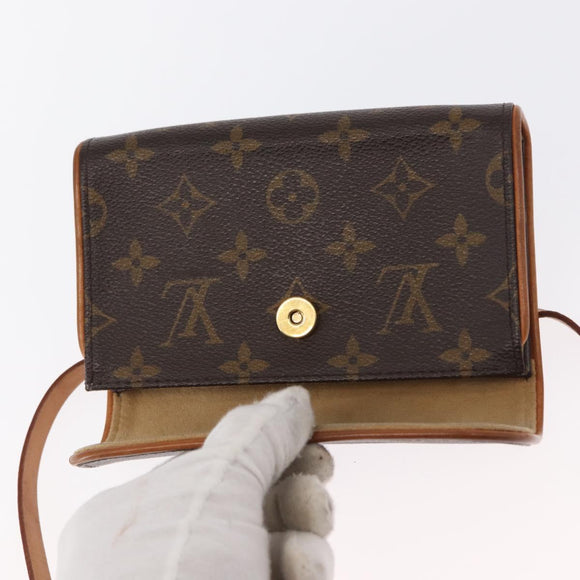 LOUIS VUITTON Monogram Pochette Florentine Bauchtasche M51855 LV Auth 161904