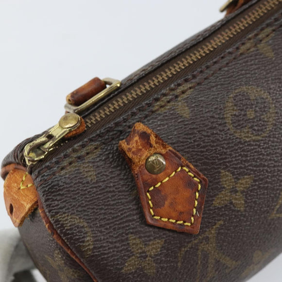 LOUIS VUITTON Monogram Mini Speedy Hand Bag M41534 LV Auth 161911