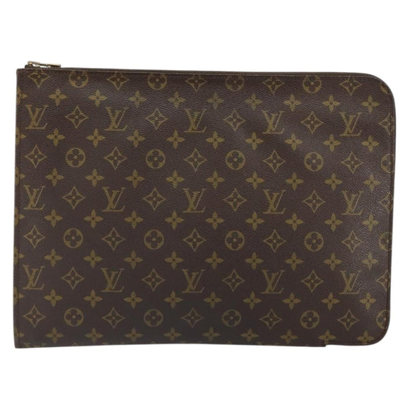 LOUIS VUITTON Monogram Posh Documents Briefcase M53457 LV Auth 161943