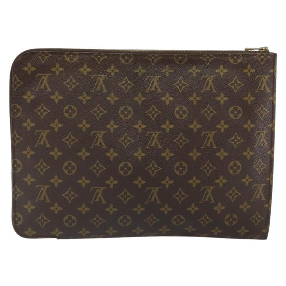 LOUIS VUITTON Monogram Posh Documents Briefcase M53457 LV Auth 161943