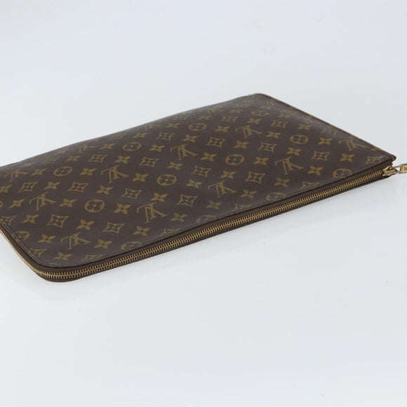 LOUIS VUITTON Monogram Posh Documents Briefcase M53457 LV Auth 161943
