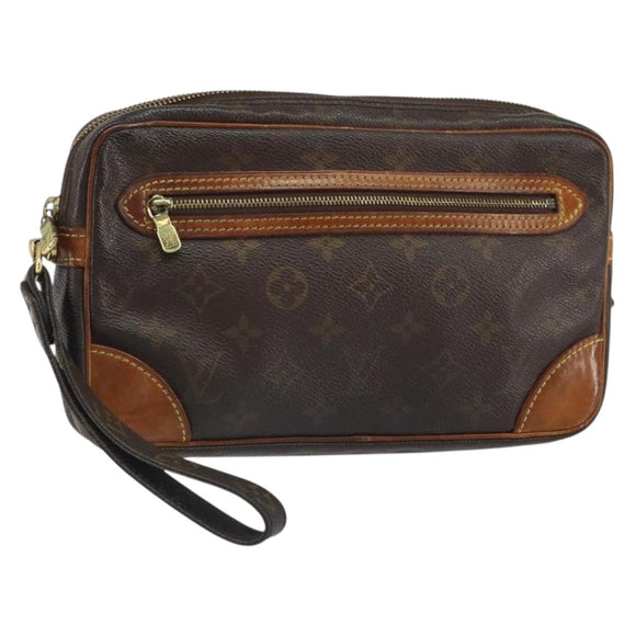 LOUIS VUITTON Monogram Marly Dragonne GM Clutch Bag M51825 LV Auth 161945