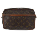 LOUIS VUITTON Monogram Compiegne 23 Clutch Bag M51847 LV Auth 161946-13