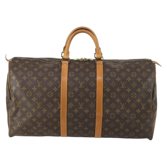 LOUIS VUITTON Monogram Keepall 55 Boston Tasche M41424 LV Auth 161974