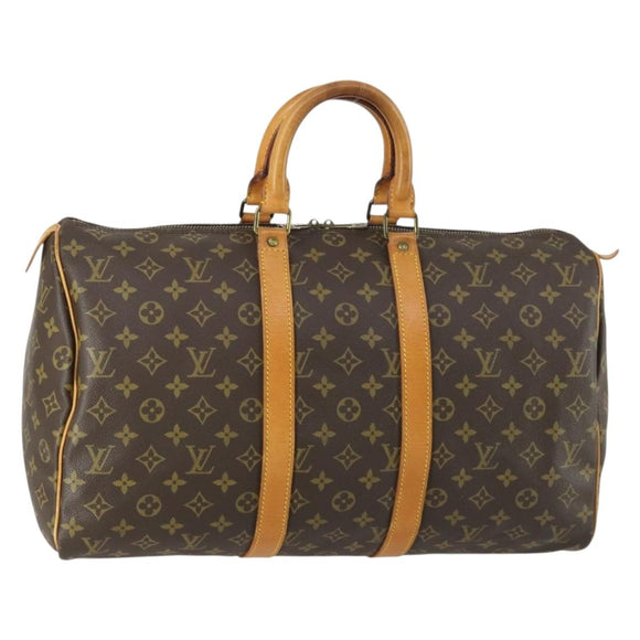 LOUIS VUITTON Monogram Keepall 45 Boston Tasche M41428 LV Auth 161981