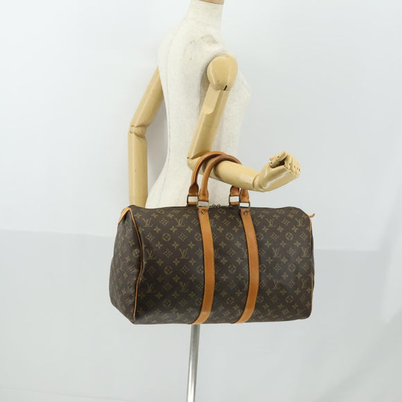 LOUIS VUITTON Monogram Keepall 45 Boston Tasche M41428 LV Auth 161981