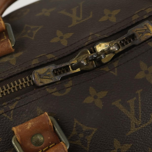 LOUIS VUITTON Monogram Keepall 55 Boston Bag M41424 LV Auth 161985