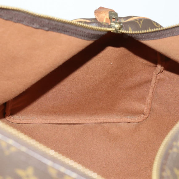 LOUIS VUITTON Monogram Keepall 55 Boston Bag M41424 LV Auth 161985
