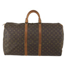 LOUIS VUITTON Monogram Keepall 55 Boston Bag M41424 LV Auth 161985-2