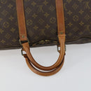 LOUIS VUITTON Monogram Keepall 55 Boston Bag M41424 LV Auth 161985-7