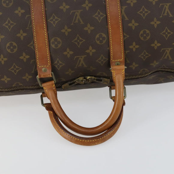 LOUIS VUITTON Monogram Keepall 55 Boston Bag M41424 LV Auth 161985