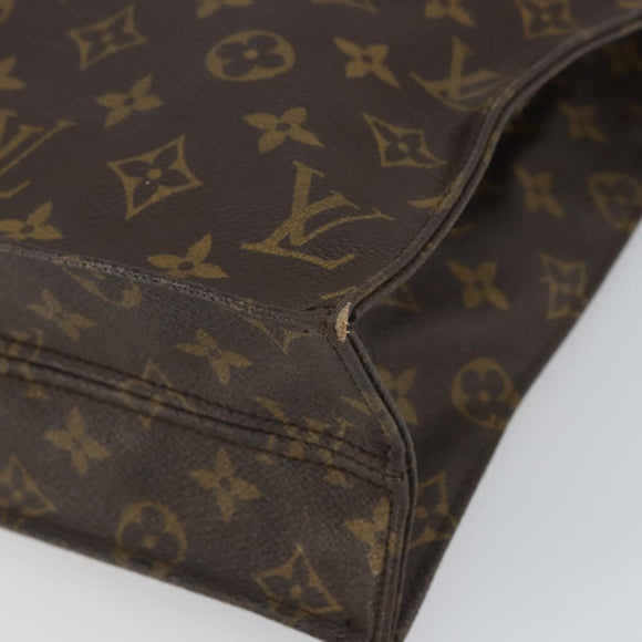LOUIS VUITTON Monogram Sac Plat Hand Bag M51140 LV Auth 161995