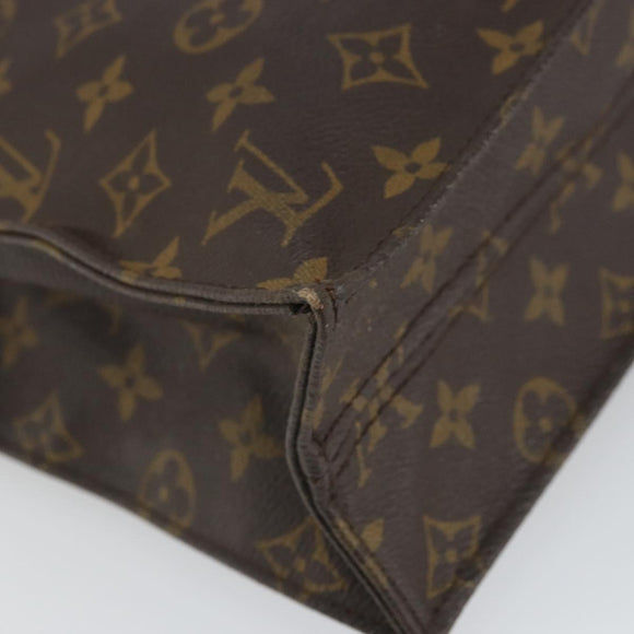 LOUIS VUITTON Monogram Sac Plat Hand Bag M51140 LV Auth 161995