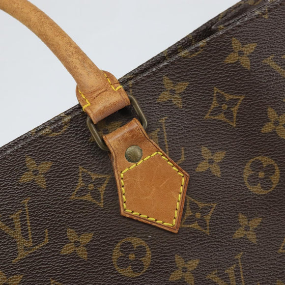 LOUIS VUITTON Monogram Sac Plat Hand Bag M51140 LV Auth 161995