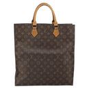 LOUIS VUITTON Monogram Sac Plat Hand Bag M51140 LV Auth 161995-3