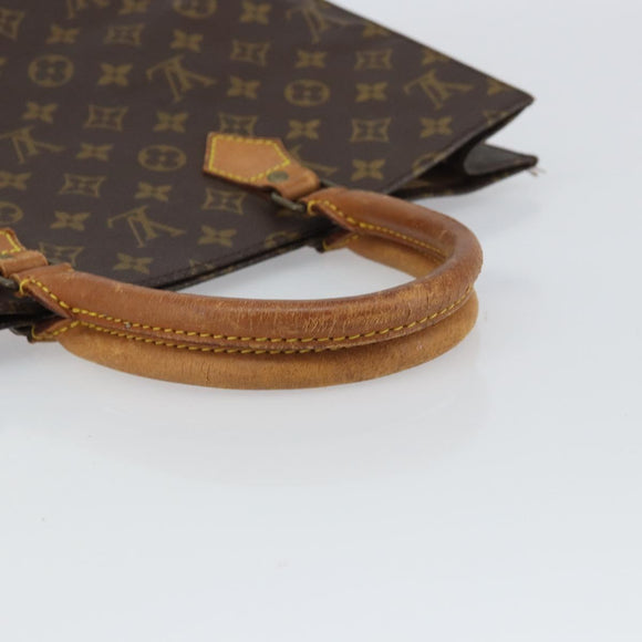 LOUIS VUITTON Monogram Sac Plat Hand Bag M51140 LV Auth 161995