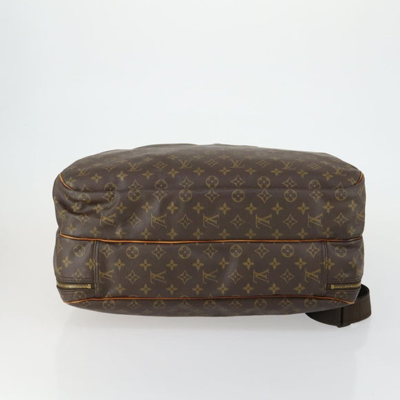 LOUIS VUITTON Monogram Alize de Poche Boston Tasche 2-Wege M41392 LV Auth 161996