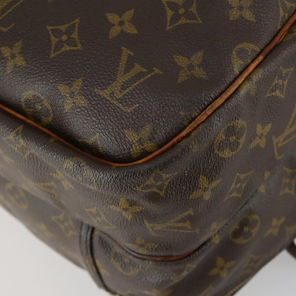 LOUIS VUITTON Monogram Alize de Poche Boston Tasche 2-Wege M41392 LV Auth 161996