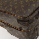 LOUIS VUITTON Monogram Alize de Poche Boston Tasche 2-Wege M41392 LV Auth 161996-16