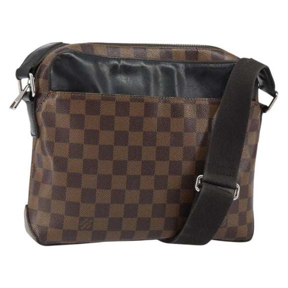 LOUIS VUITTON Damier Ebene Jake Messenger PM Shoulder Bag N41568 LV Auth 162002