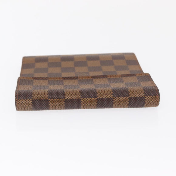 LOUIS VUITTON Damier Ebene CD case Pouch LV Auth 162005