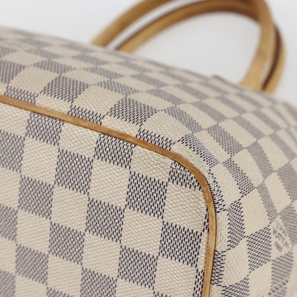 LOUIS VUITTON Damier Azur Saleya PM Tote Bag N51186 LV Auth 162007
