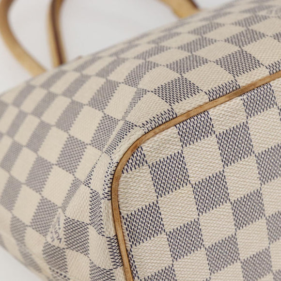 LOUIS VUITTON Damier Azur Saleya PM Tote Bag N51186 LV Auth 162007