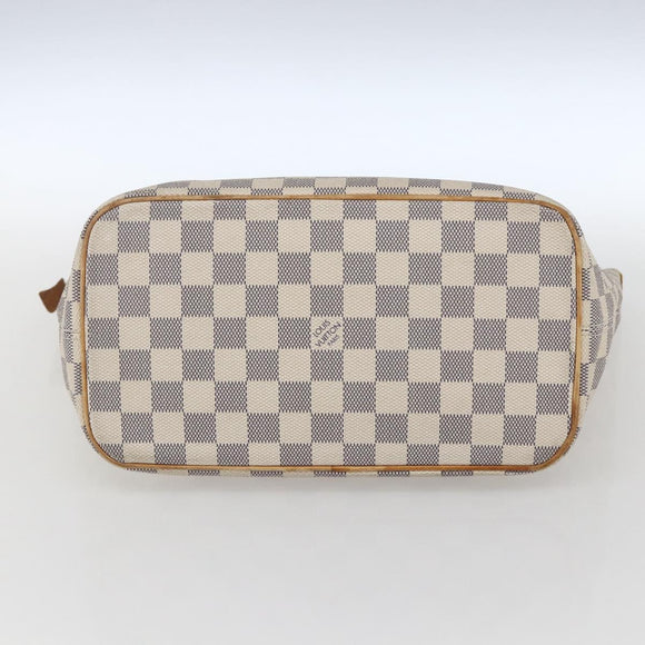 LOUIS VUITTON Damier Azur Saleya PM Tote Bag N51186 LV Auth 162007