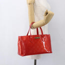LOUIS VUITTON Monogram Vernis Wilshire Boulevard Bag Rose Pop M93643 Auth 162013-22
