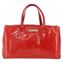 LOUIS VUITTON Monogram Vernis Wilshire Boulevard Bag Rose Pop M93643 Auth 162013-13
