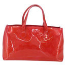 LOUIS VUITTON Monogram Vernis Wilshire Boulevard Bag Rose Pop M93643 Auth 162013-2