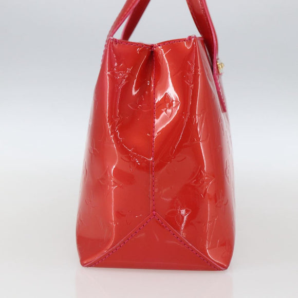 LOUIS VUITTON Monogram Vernis Wilshire Boulevard Bag Rose Pop M93643 Auth 162013