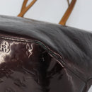 LOUIS VUITTON Monogram Vernis Bellevue GM Tote Bag Amarante M93589 Auth 162014-8
