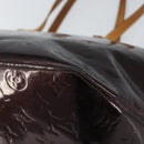 LOUIS VUITTON Monogram Vernis Bellevue GM Tote Bag Amarante M93589 Auth 162014-16