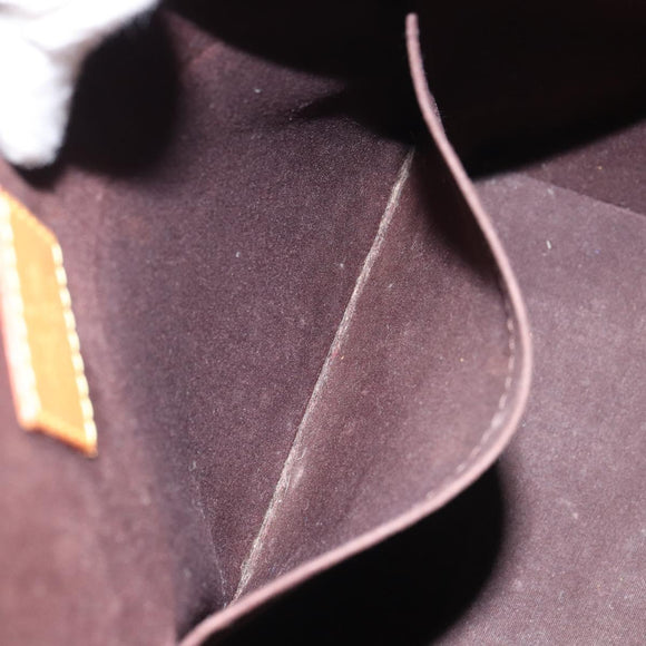 LOUIS VUITTON Monogram Vernis Bellevue GM Tote Bag Amarante M93589 Auth 162014