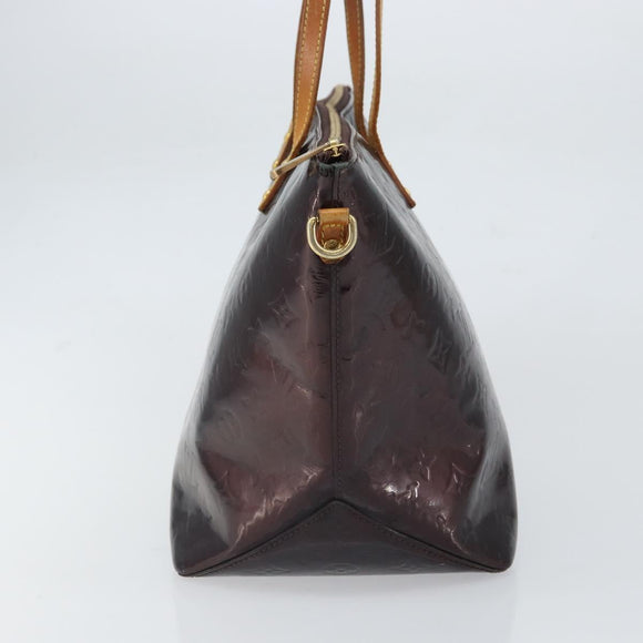 LOUIS VUITTON Monogram Vernis Bellevue GM Tote Bag Amarante M93589 Auth 162014