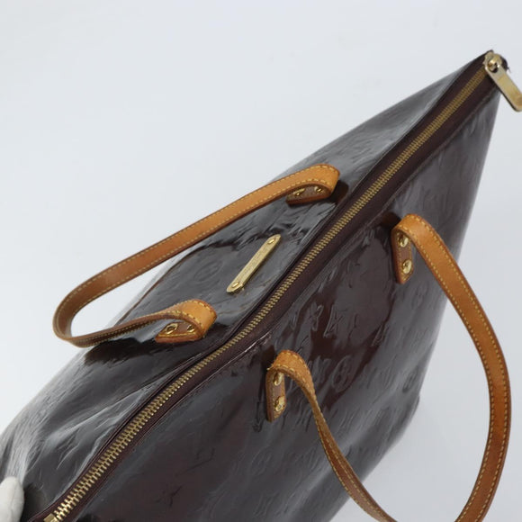 LOUIS VUITTON Monogram Vernis Bellevue GM Tote Bag Amarante M93589 Auth 162014