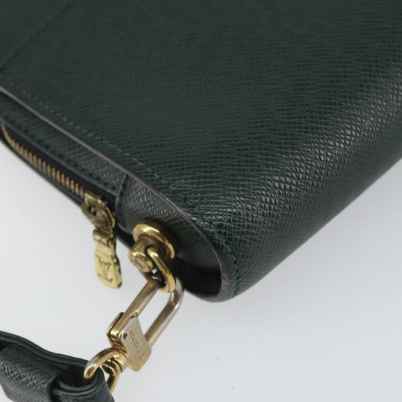 LOUIS VUITTON Taiga Baikal Clutch Bag Epicea M30184 LV Auth 162015