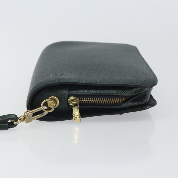 LOUIS VUITTON Taiga Baikal Clutch Bag Epicea M30184 LV Auth 162015