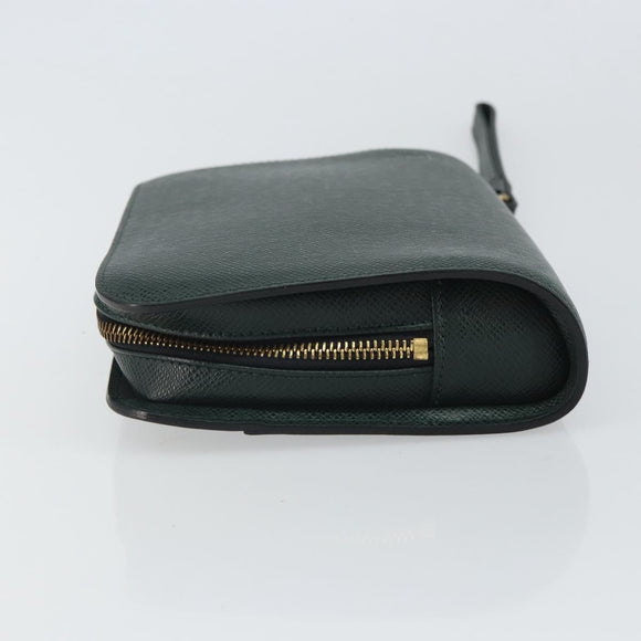 LOUIS VUITTON Taiga Baikal Clutch Bag Epicea M30184 LV Auth 162015