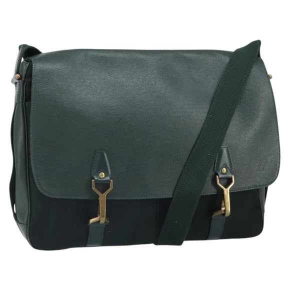 LOUIS VUITTON Taiga Leather Delsous Shoulder Bag Epicea M30164 LV Auth 162016