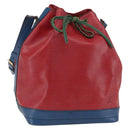 LOUIS VUITTON Epi Noe Shoulder Bag Tricolor Red Blue M44084 LV Auth 162018-1