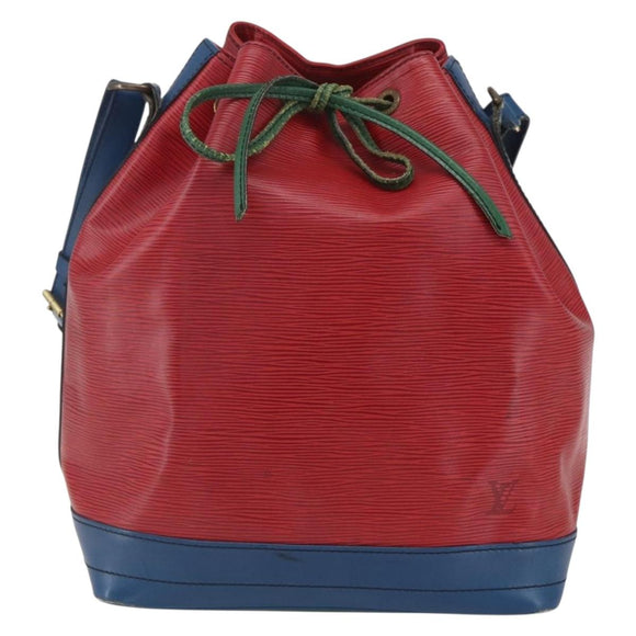 LOUIS VUITTON Epi Noe Shoulder Bag Tricolor Red Blue M44084 LV Auth 162018